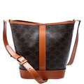 Triomphe Small Bucket Bag Brown