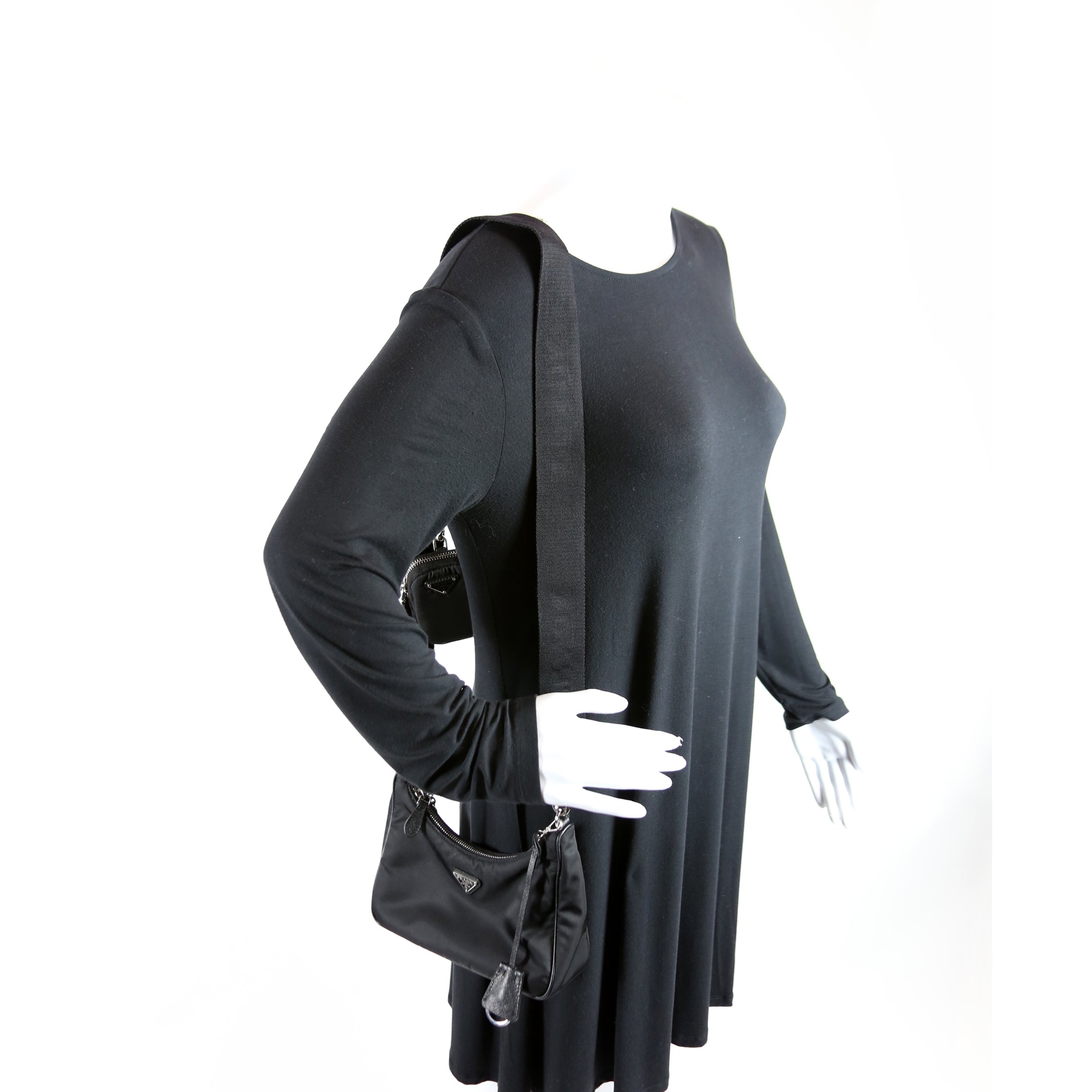 Nylon Re-Edition 2005 Shoulder Bag Black