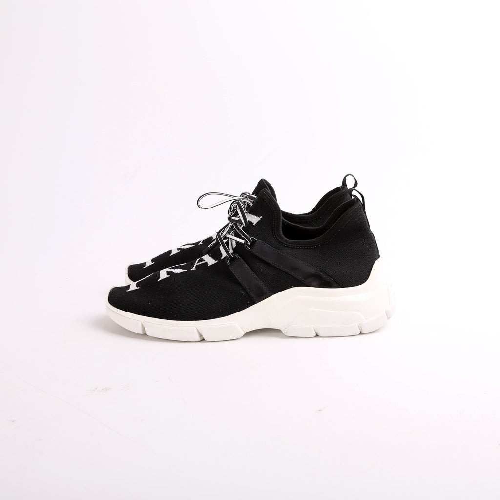 Knit Logo Sneakers Size 37
