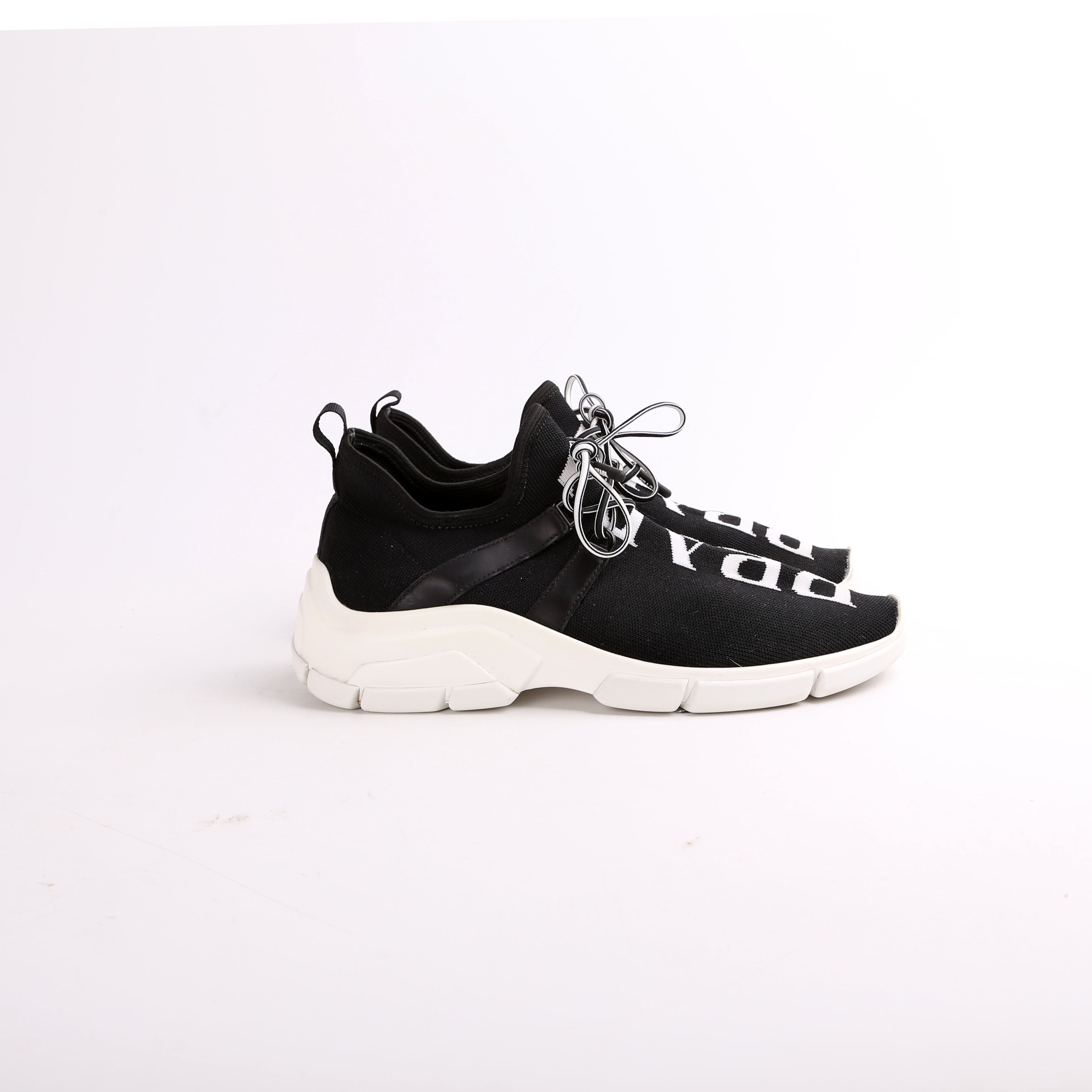 Knit Logo Sneakers Size 37