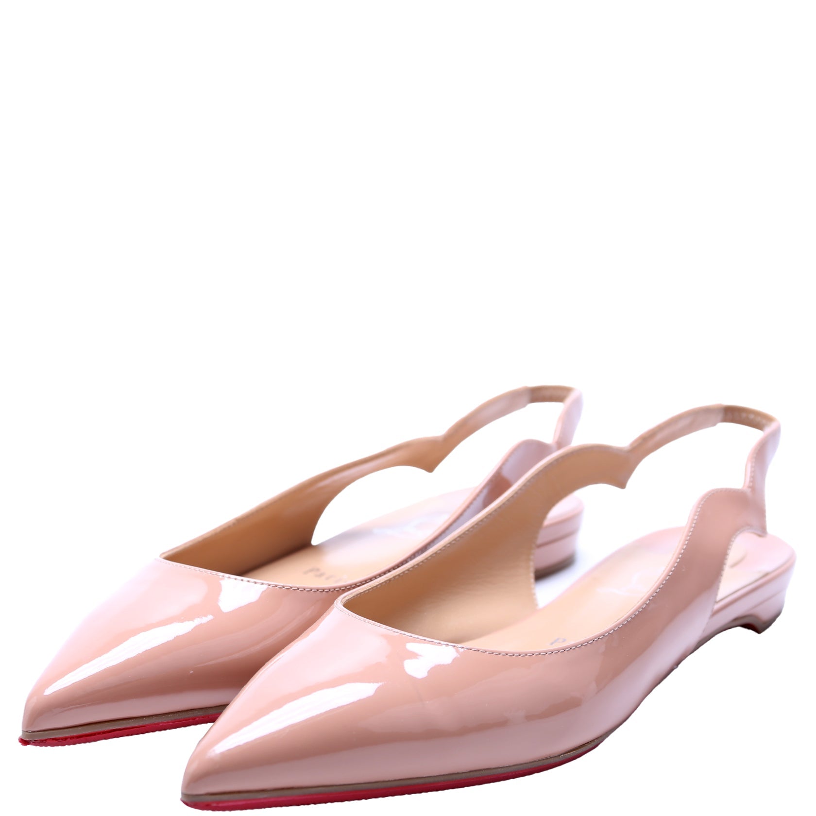 Hot Chickita Slingback Flats Size 36 Nude