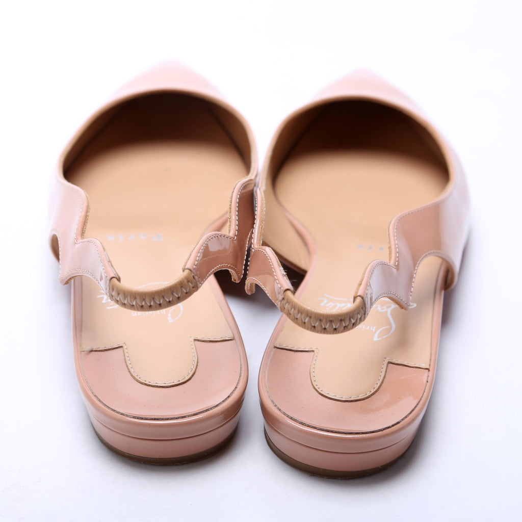 Hot Chickita Slingback Flats Size 36 Nude