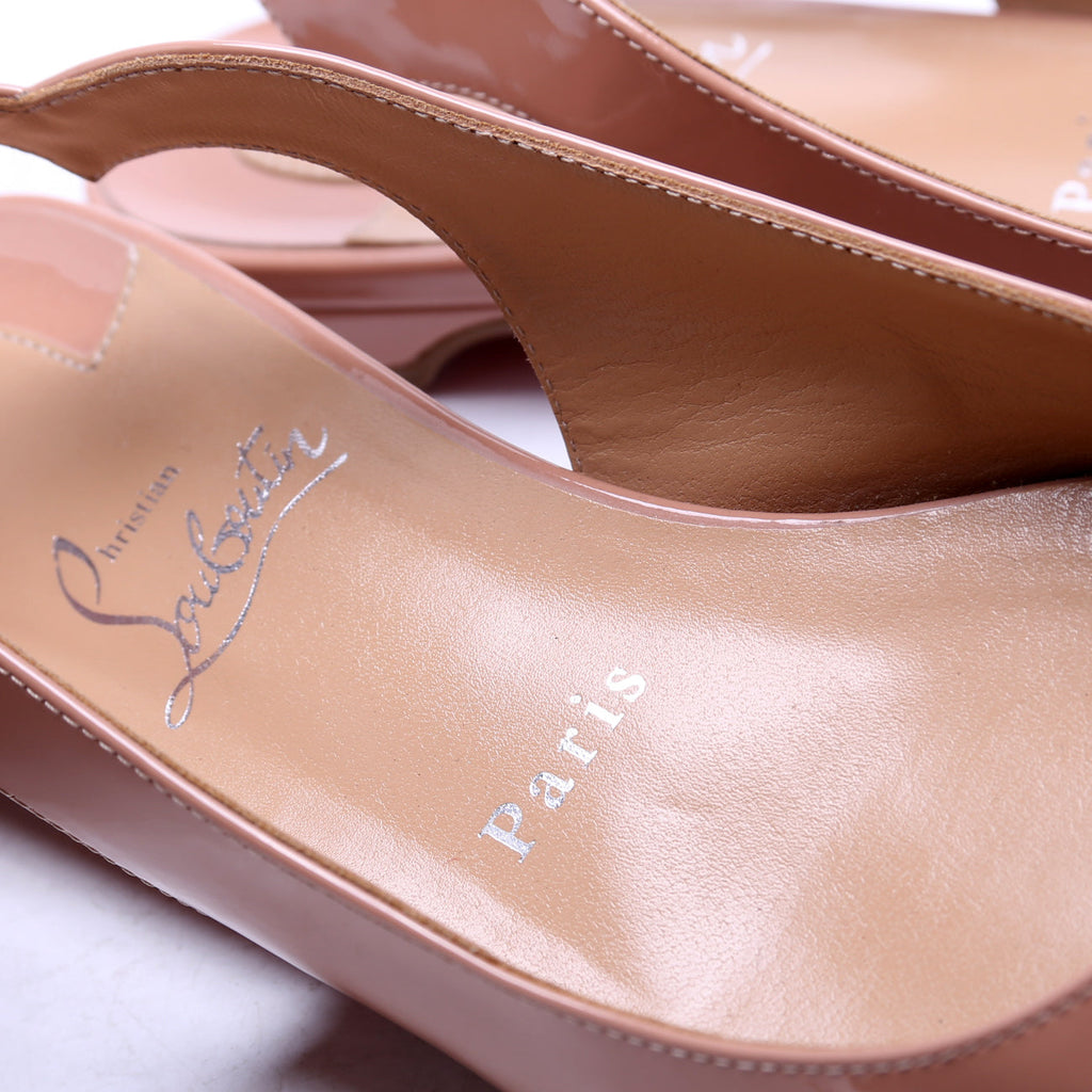 Hot Chickita Slingback Flats Size 36 Nude