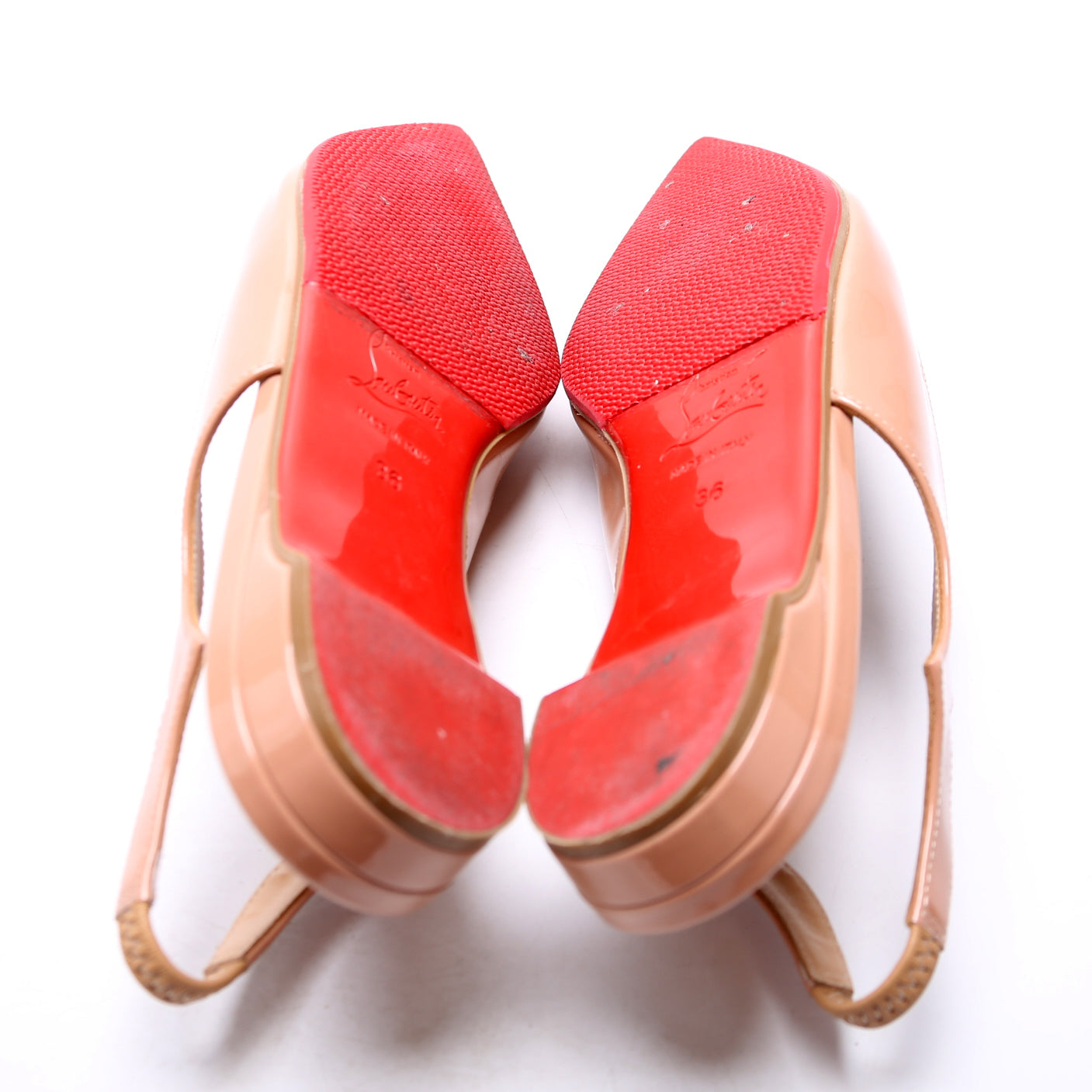 Hot Chickita Slingback Flats Size 36 Nude