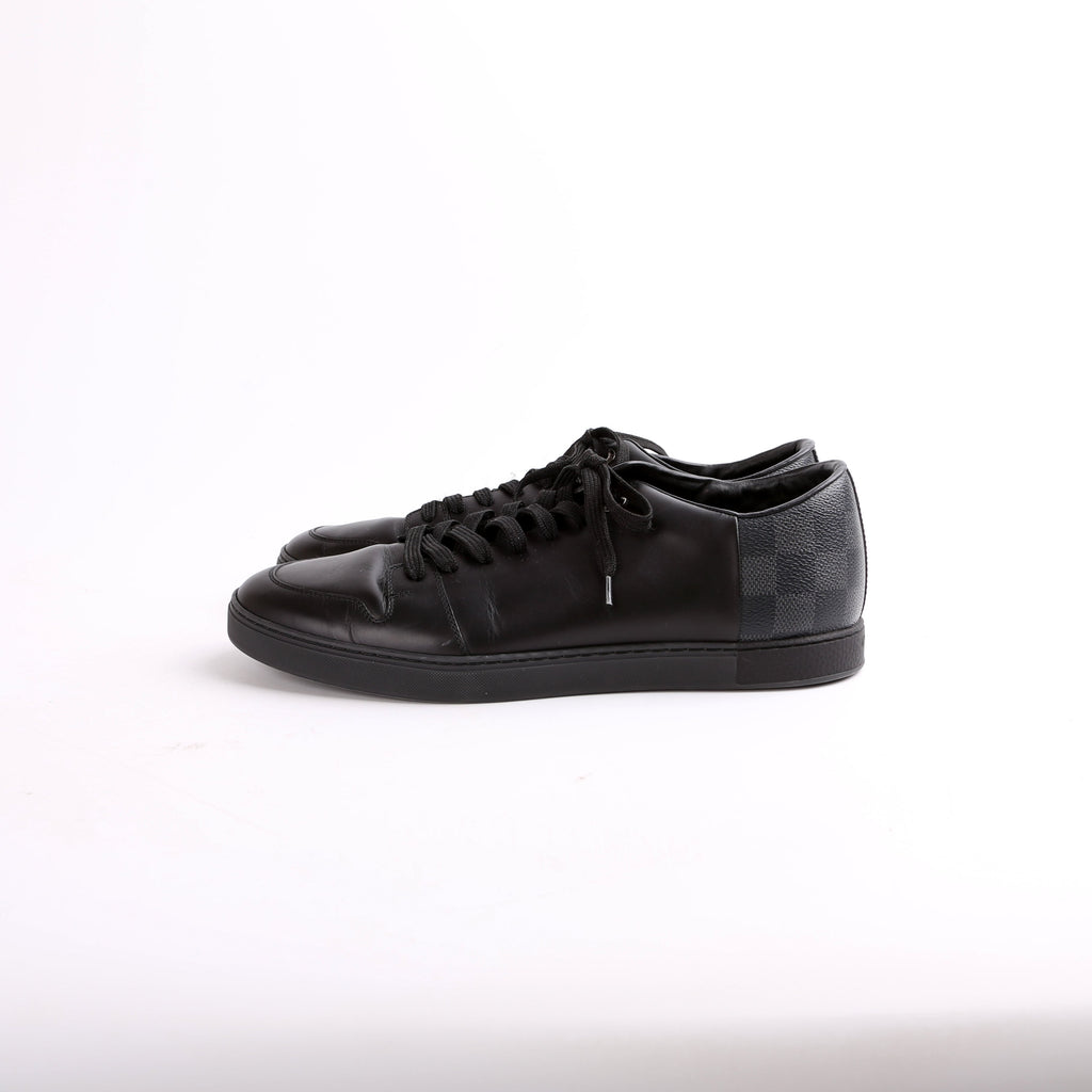 Calfskin Damier Graphite Sneakers Mens Size 7 (Womens 39)