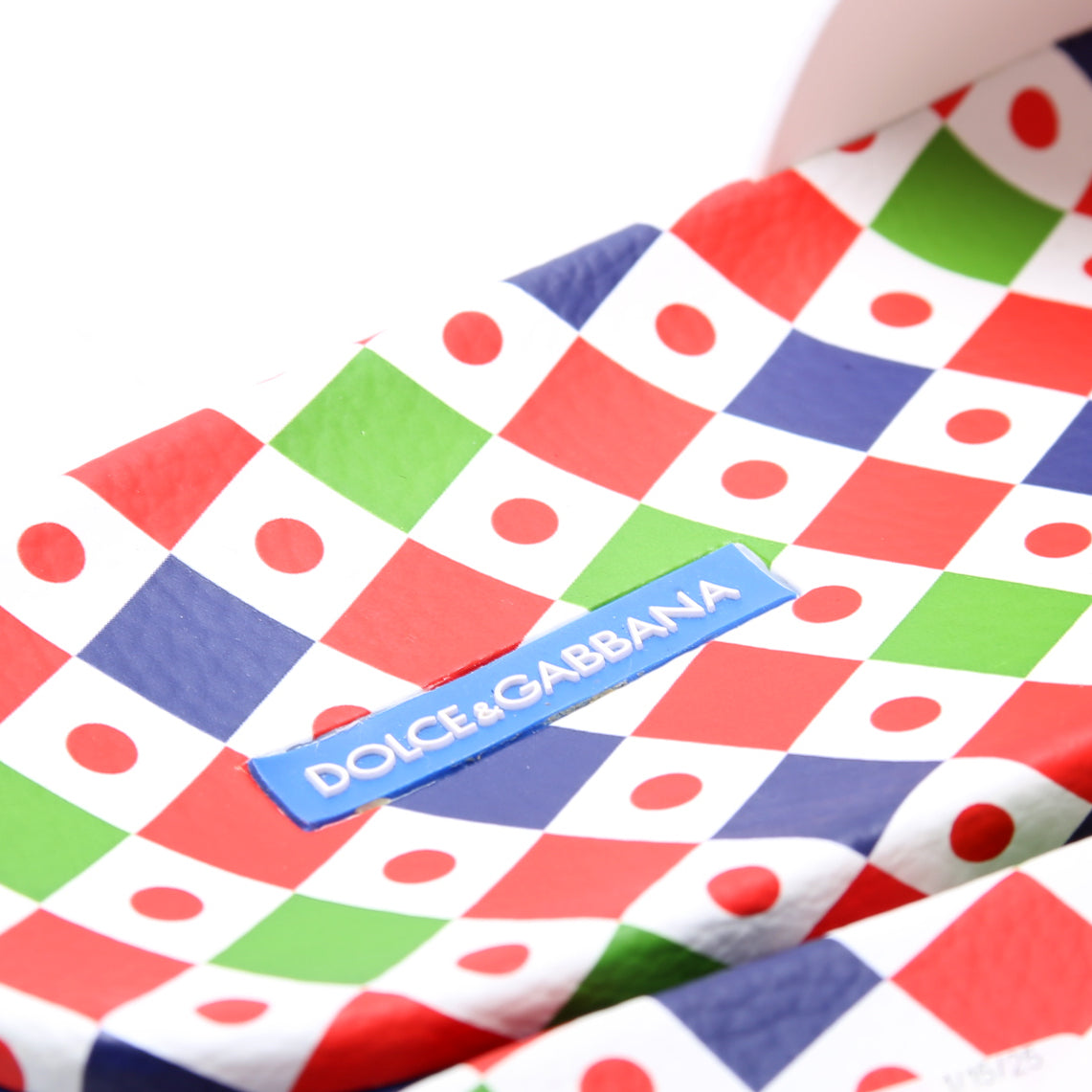 Tile Printed Rubber Slides Size 39 Multicolor