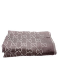 165904 GG Jacquard Knit Scarf Brown