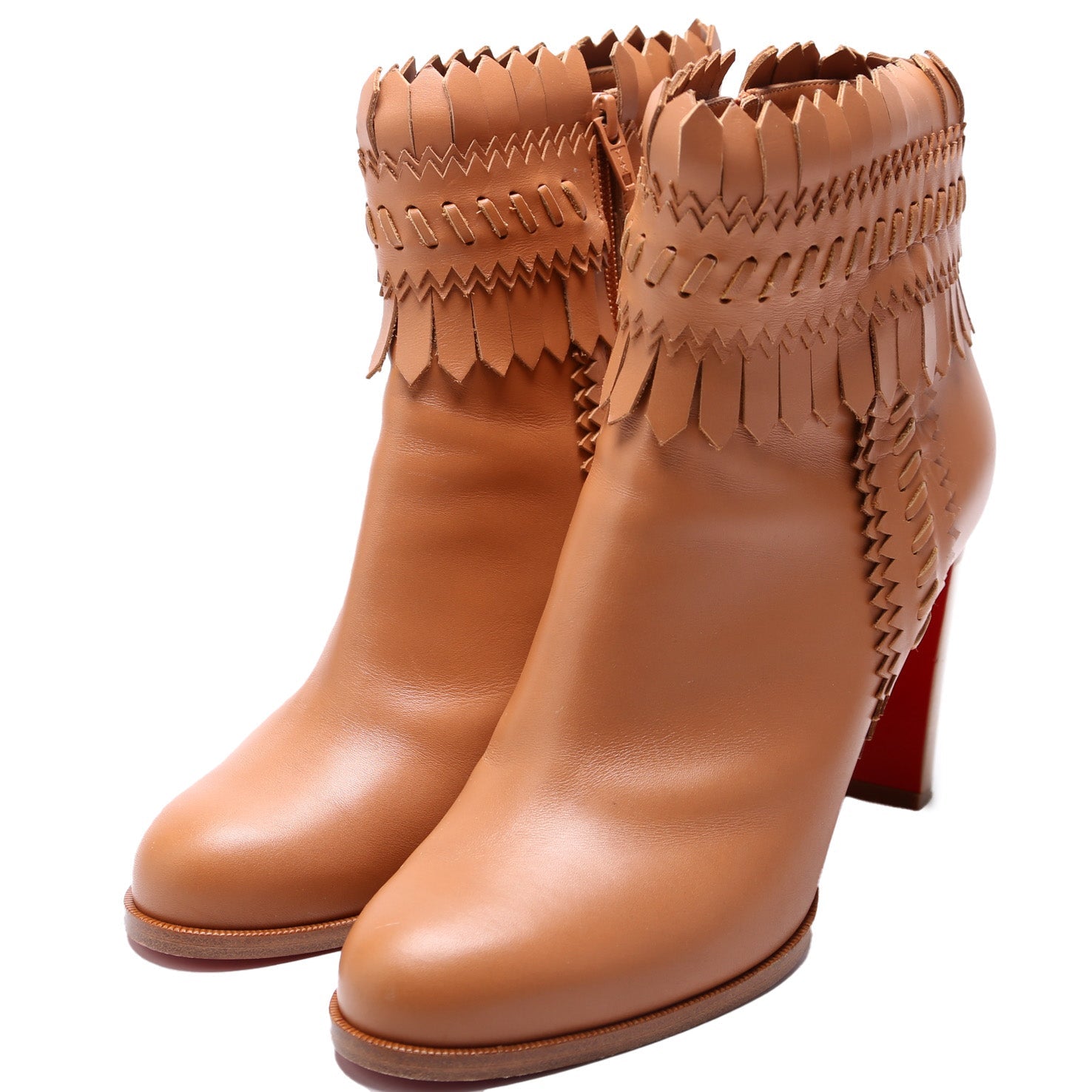 Pocabootic 85MM Leather Boots Size 41 Brown
