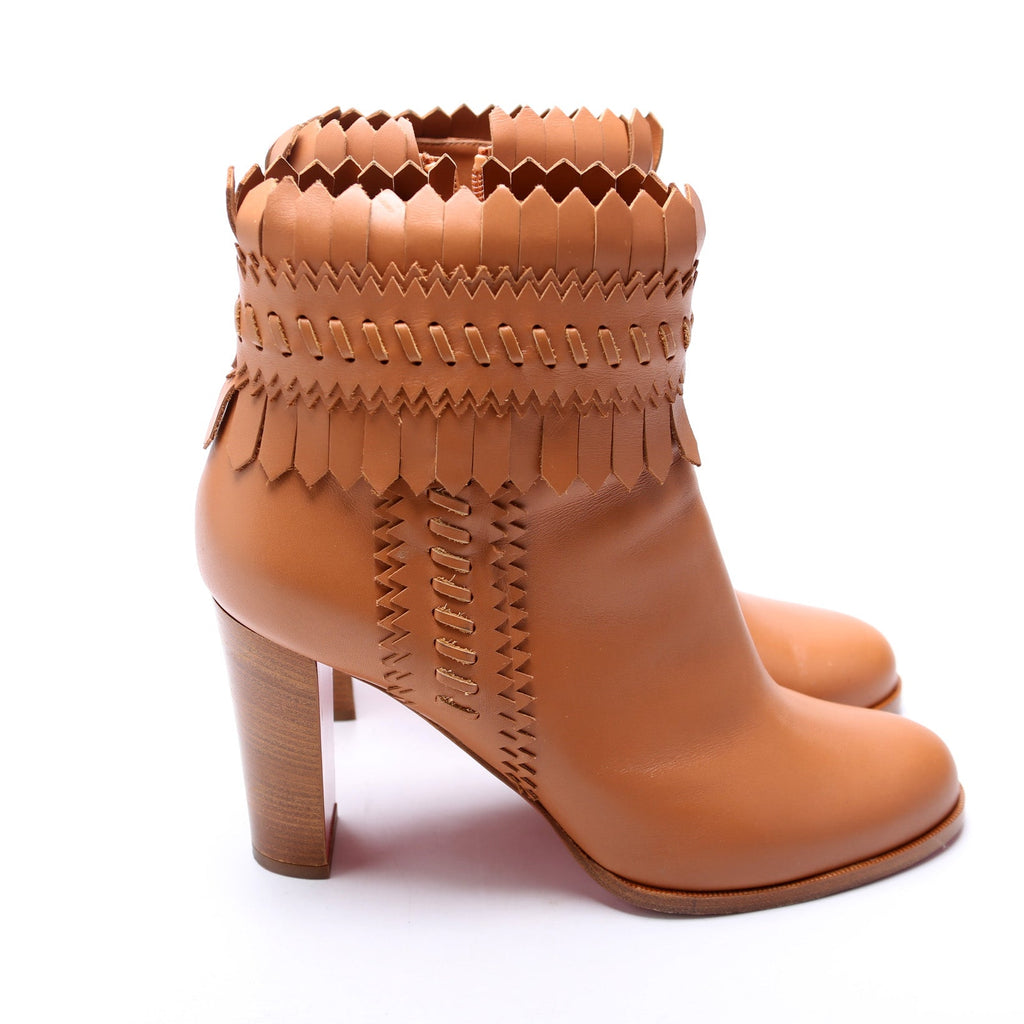 Pocabootic 85MM Leather Boots Size 41 Brown