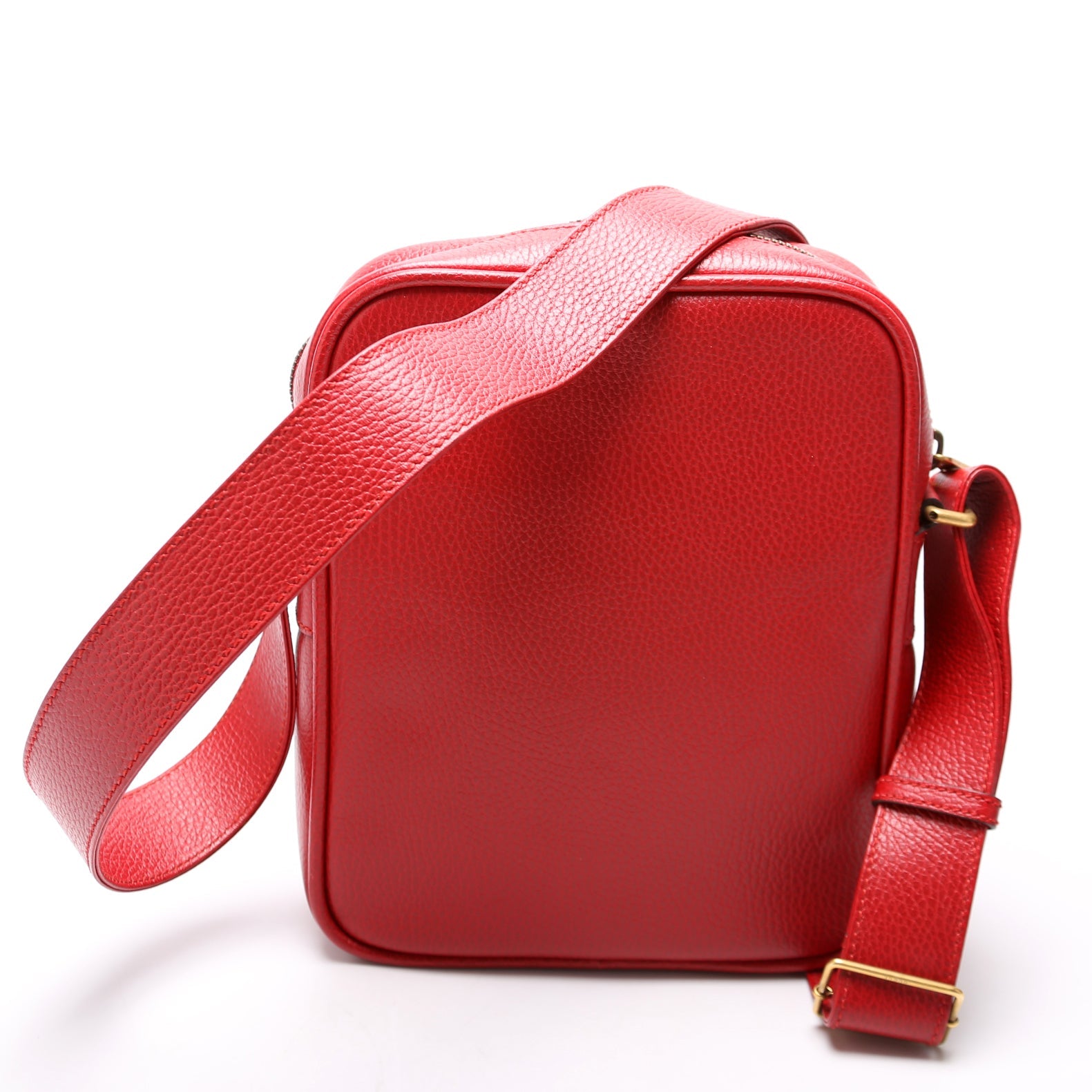 523591 Retro Logo Medium Messenger Bag Red