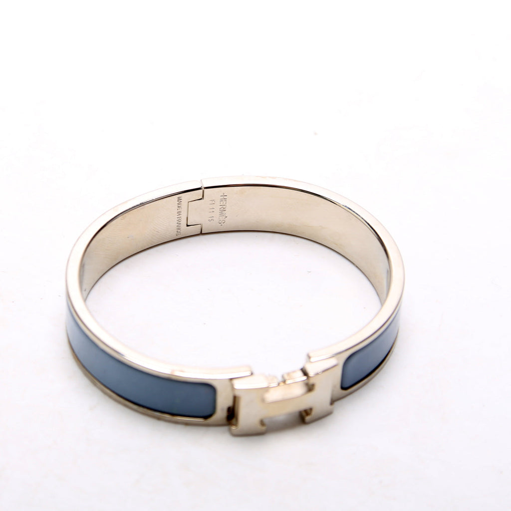 Clic Clac Narrow PM Bracelet Silver/Blue