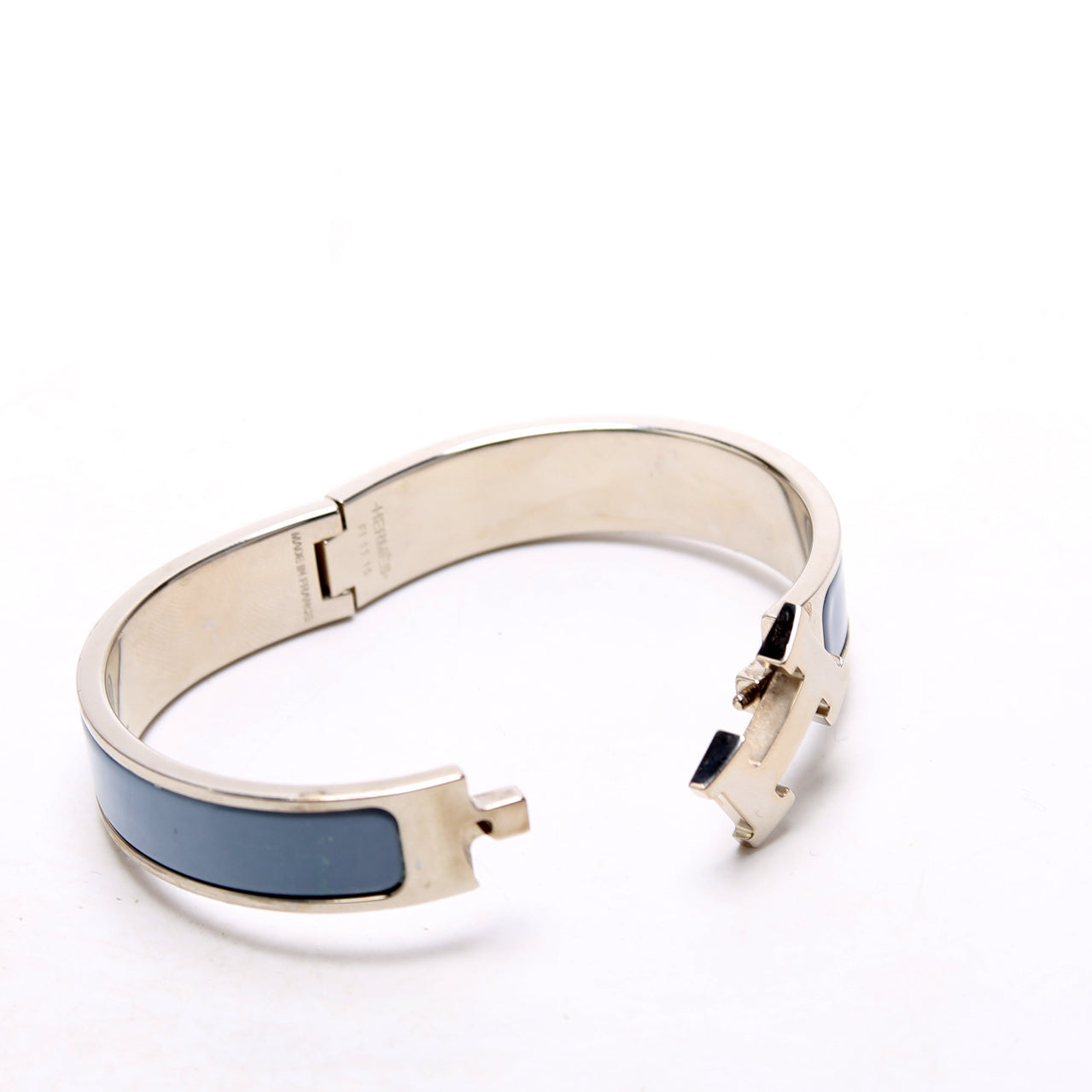 Clic Clac Narrow PM Bracelet Silver/Blue