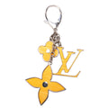 Fleur D'Epi Bag Charm Silver/Yellow