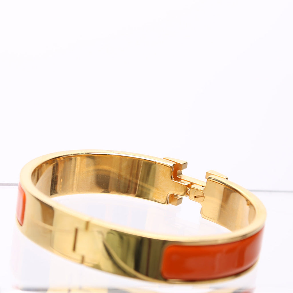 Clic Clac Narrow PM Bracelet Gold/Orange