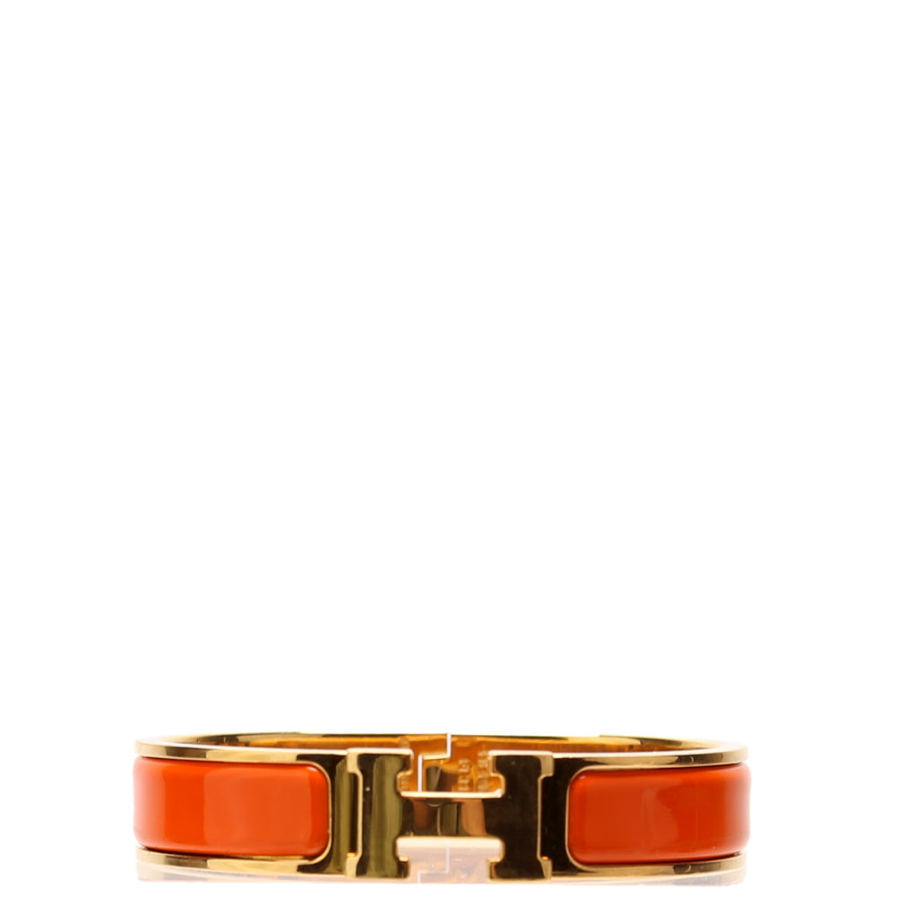 Clic Clac Narrow PM Bracelet Gold/Orange