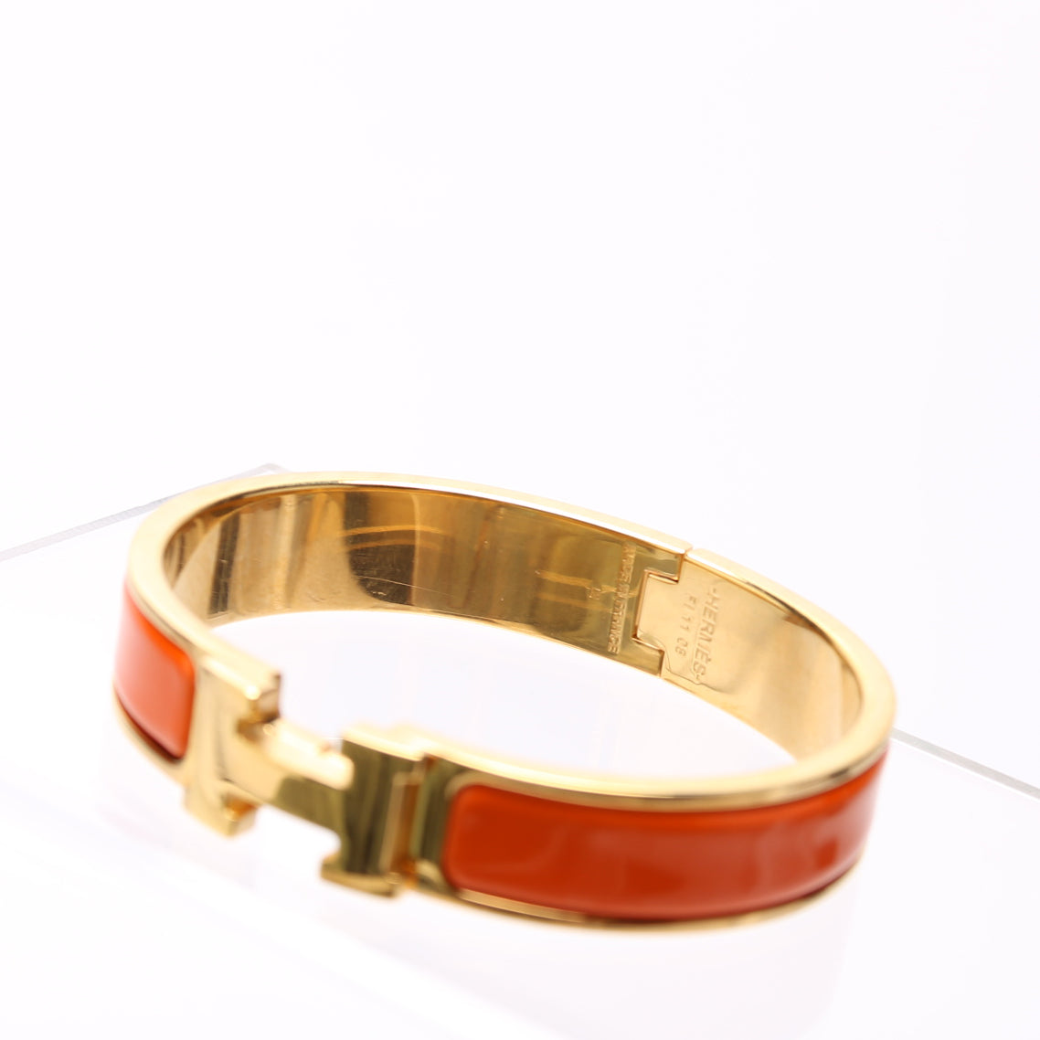 Clic Clac Narrow PM Bracelet Gold/Orange
