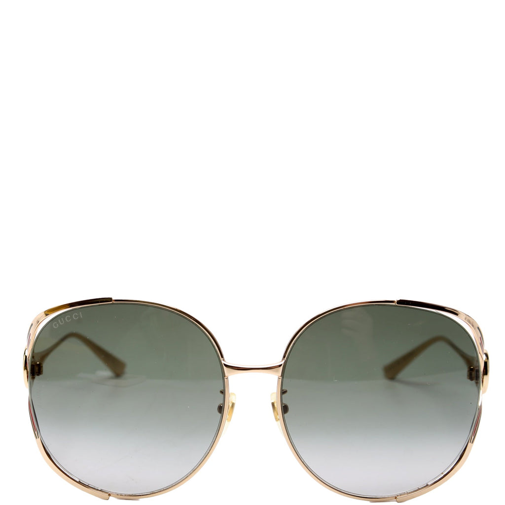 GG0225S Oversized Sunglasses Gold/Multi