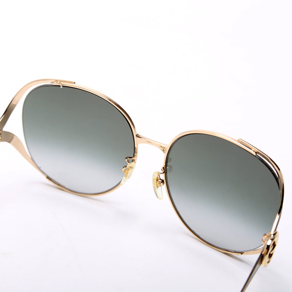 GG0225S Oversized Sunglasses Gold/Multi