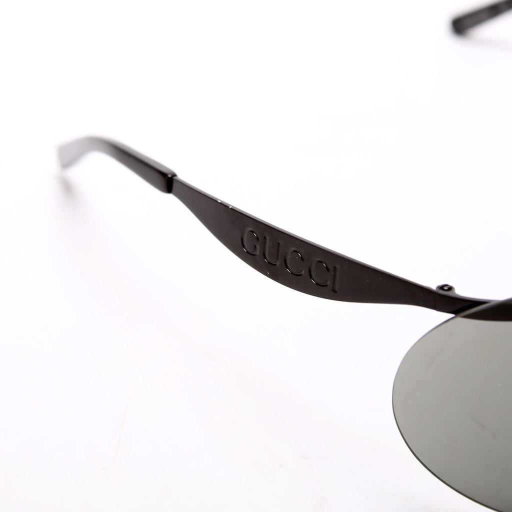 GG1656S Horsebit Shield Sunglasses Black