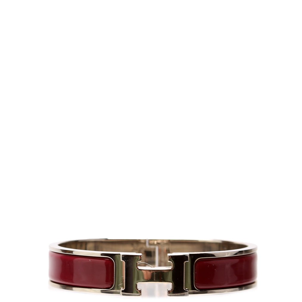 Clic Clac Narrow PM Bracelet Silver/Berry