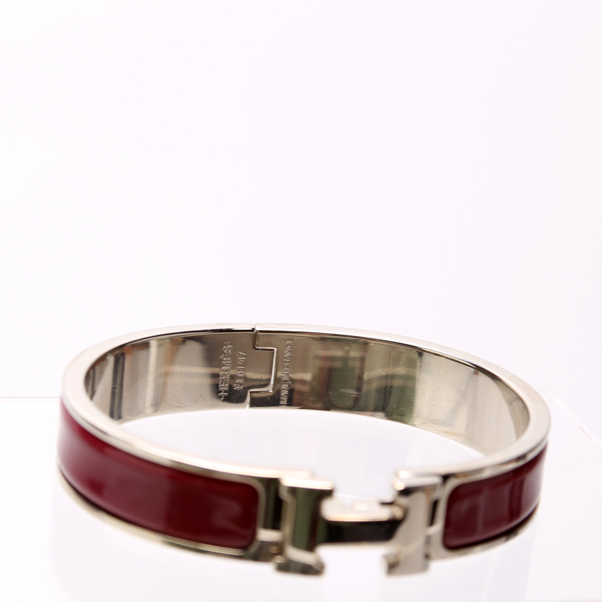 Clic Clac Narrow PM Bracelet Silver/Berry