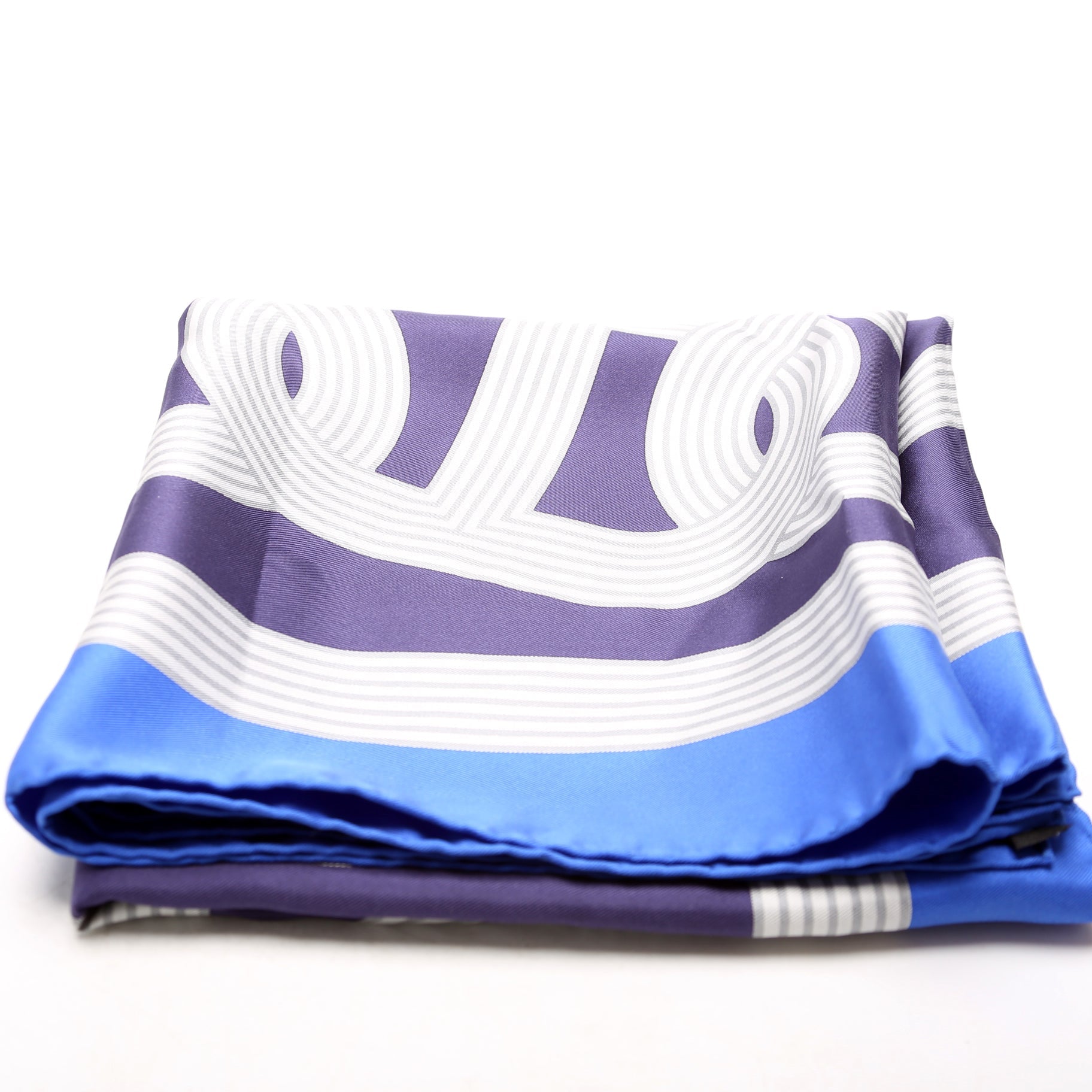 Circuit 24 Faubourg 90CM Silk Scarf Blue/Multicolor