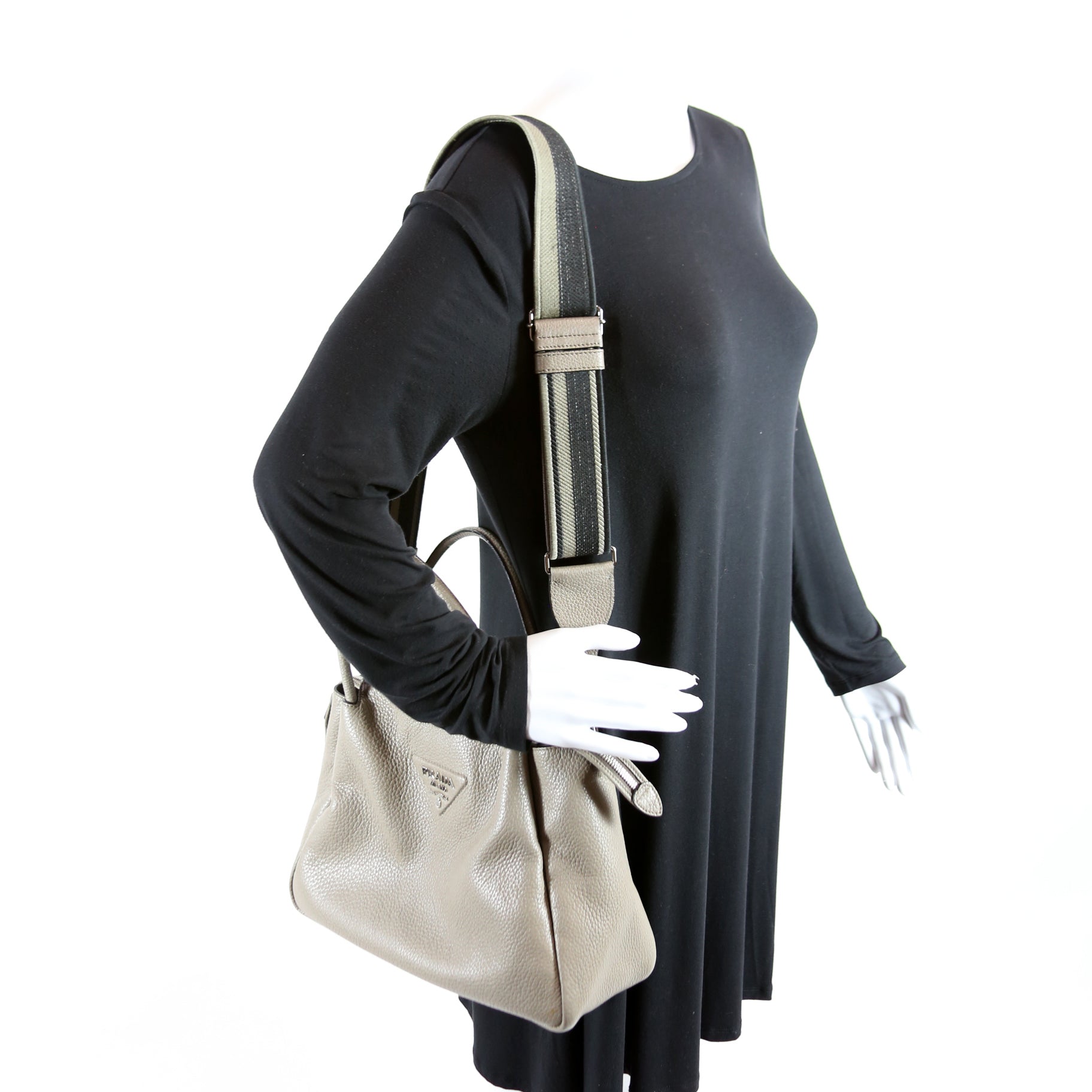 LARGE LEATHER HANDBAG 1BC170 (A)