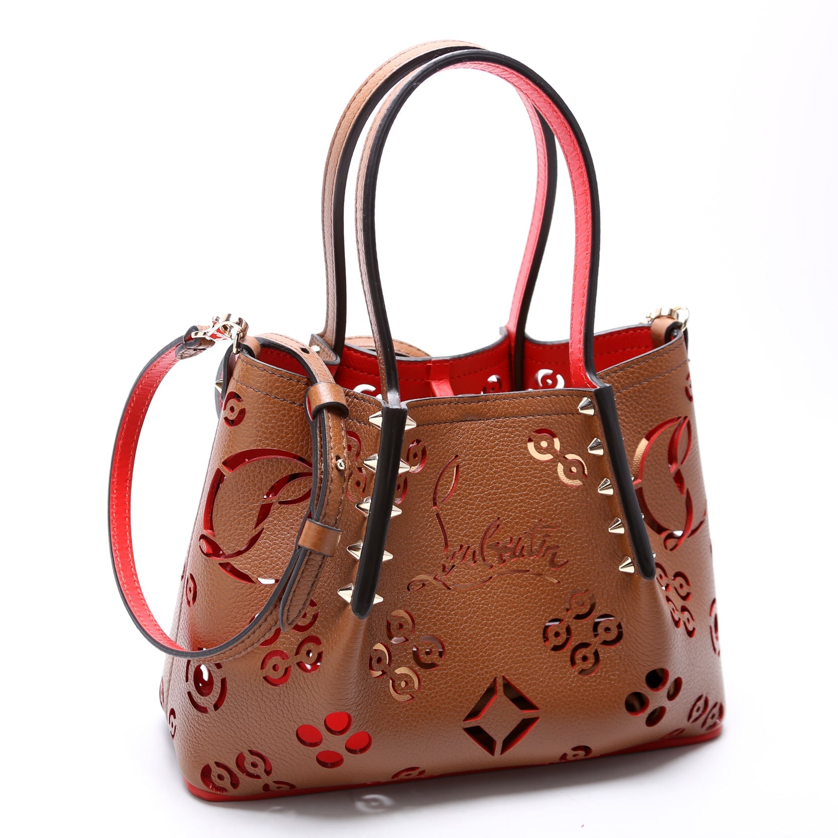 Cabarock Lasercut Shoulder Bag Brown