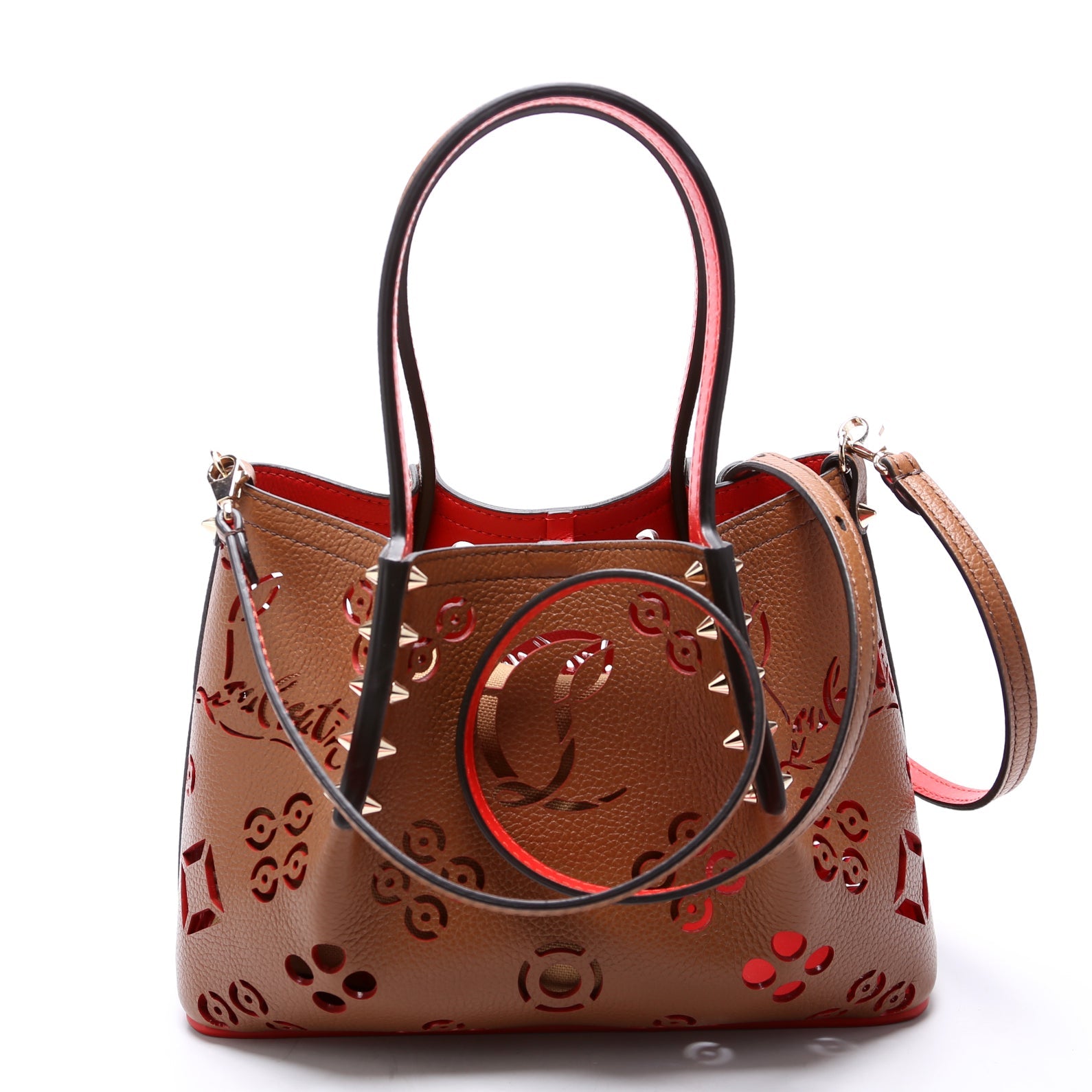 Cabarock Lasercut Shoulder Bag Brown