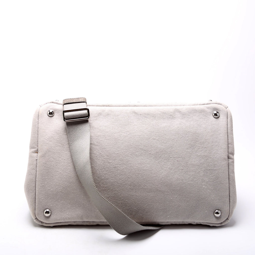 BM2642 Canapa Studded Canvas Tote Grey
