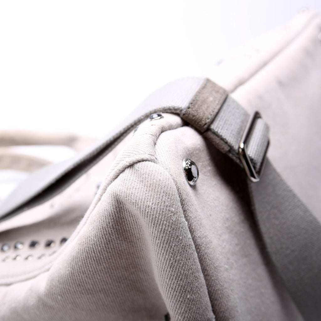 BM2642 Canapa Studded Canvas Tote Grey