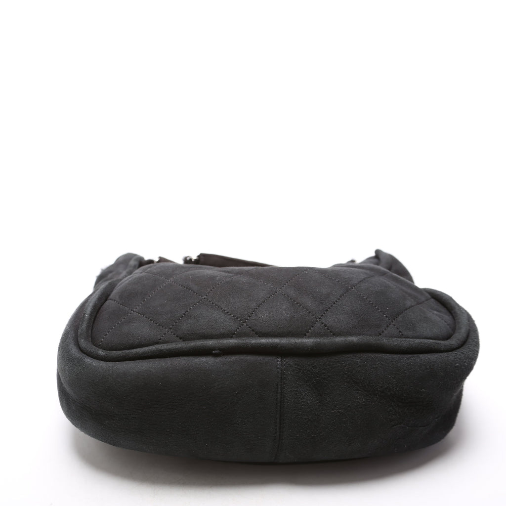 Mademoiselle Shearling Quilted Tote 9M Black