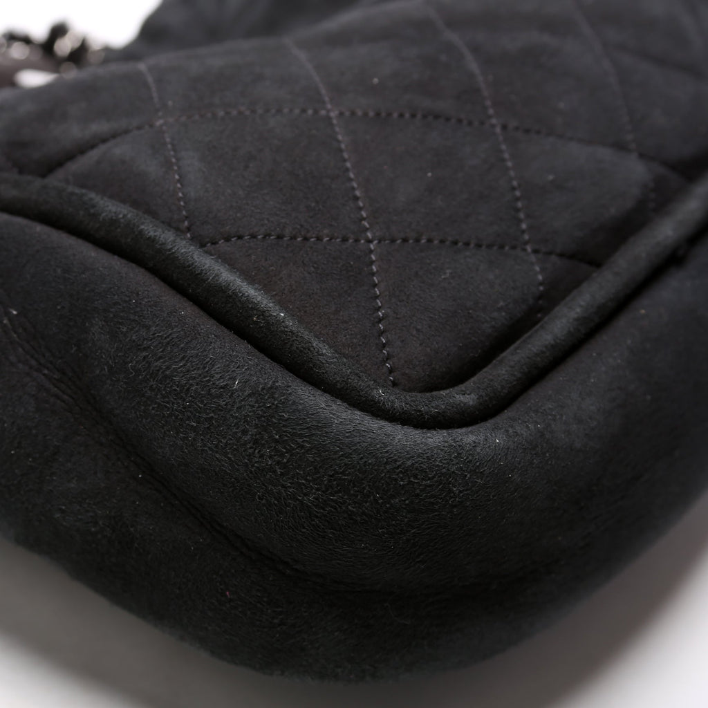 Mademoiselle Shearling Quilted Tote 9M Black