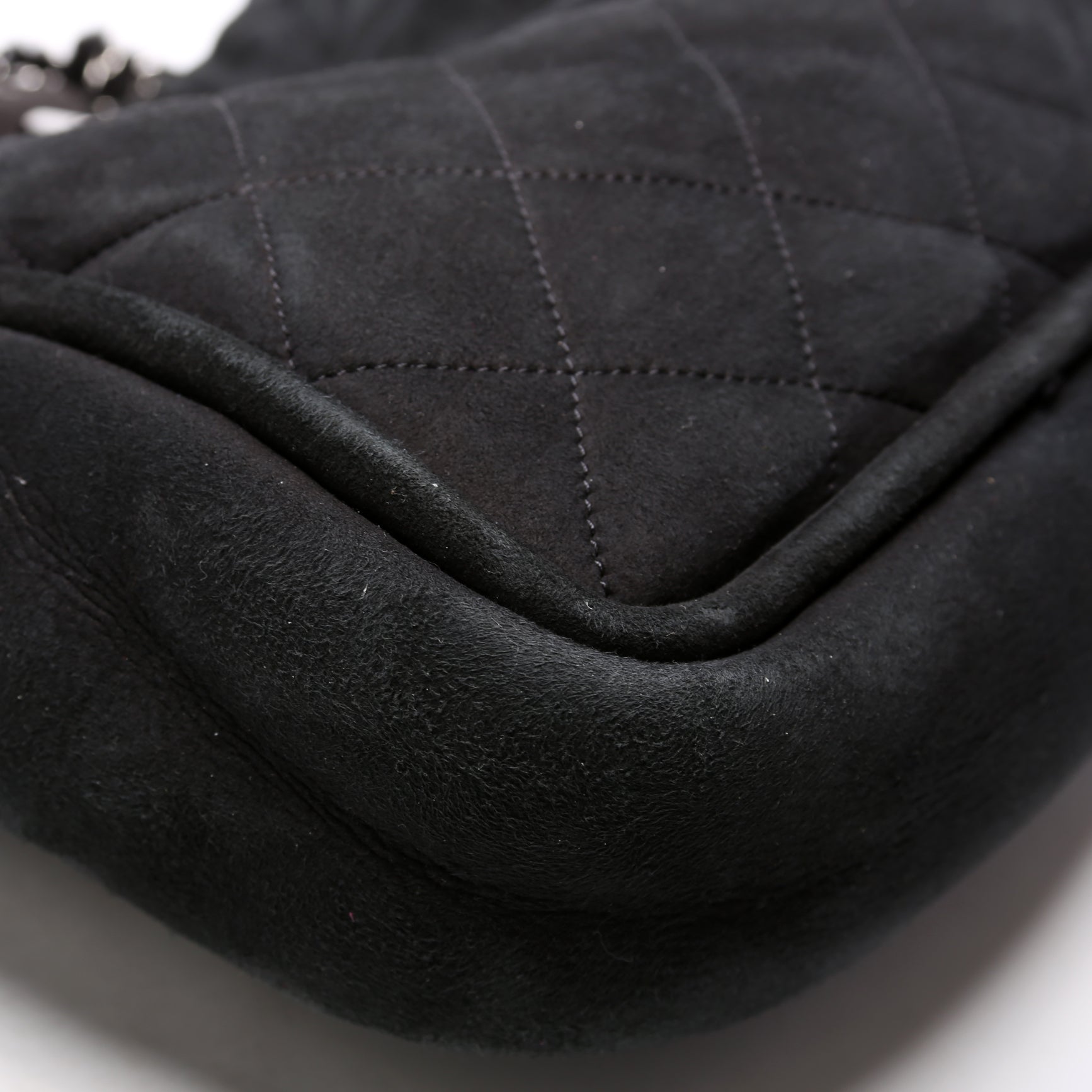 Mademoiselle Shearling Quilted Tote 9M Black