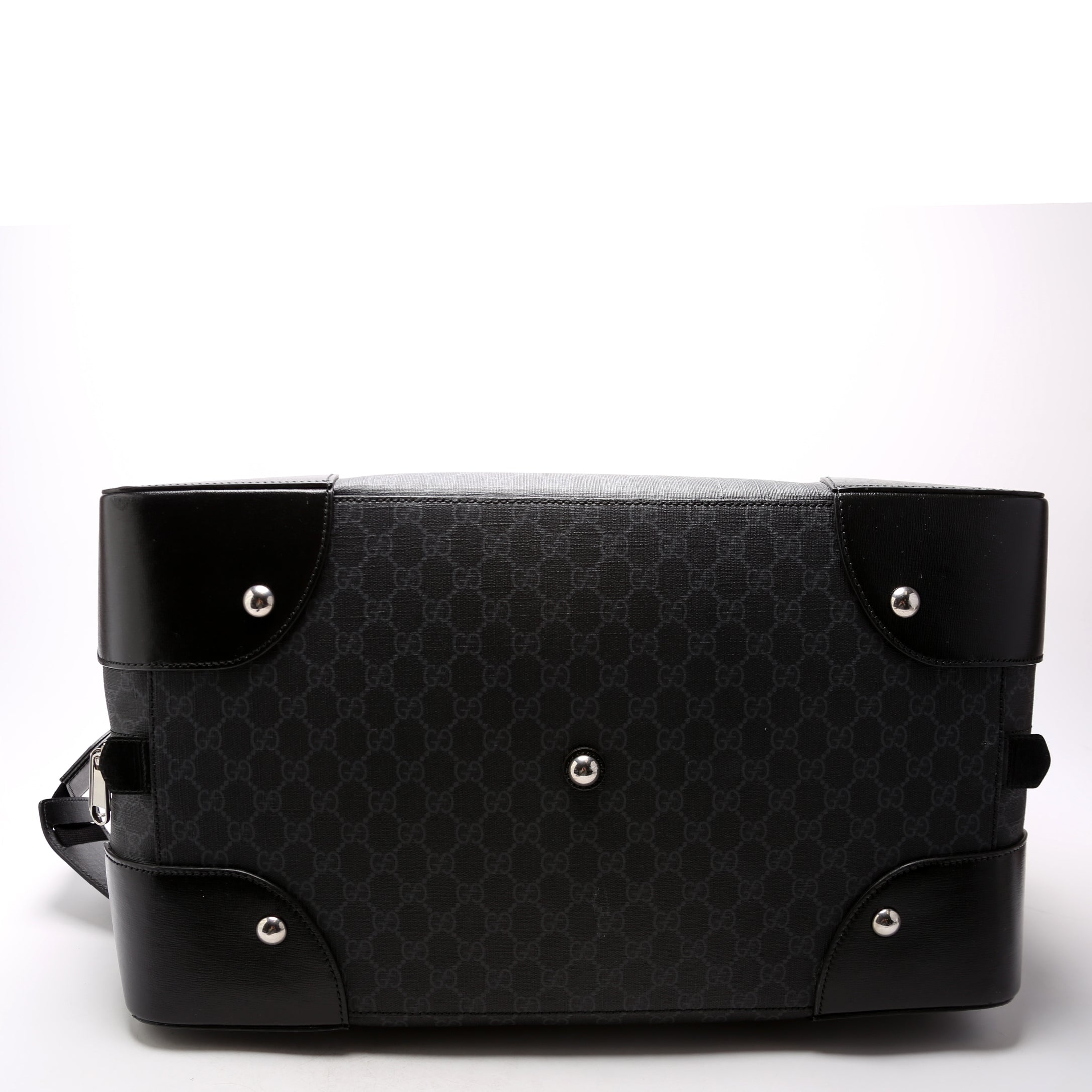 696015 GG Supreme Interlocking G Large Duffle Bag Black