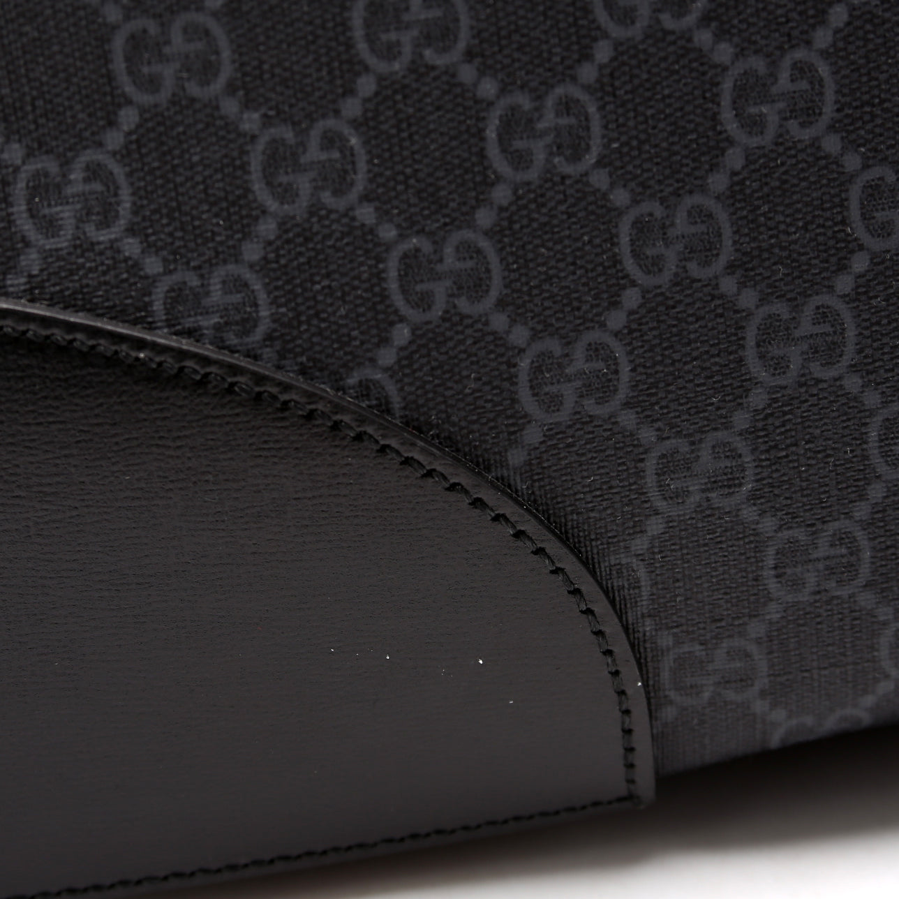 696015 GG Supreme Interlocking G Large Duffle Bag Black
