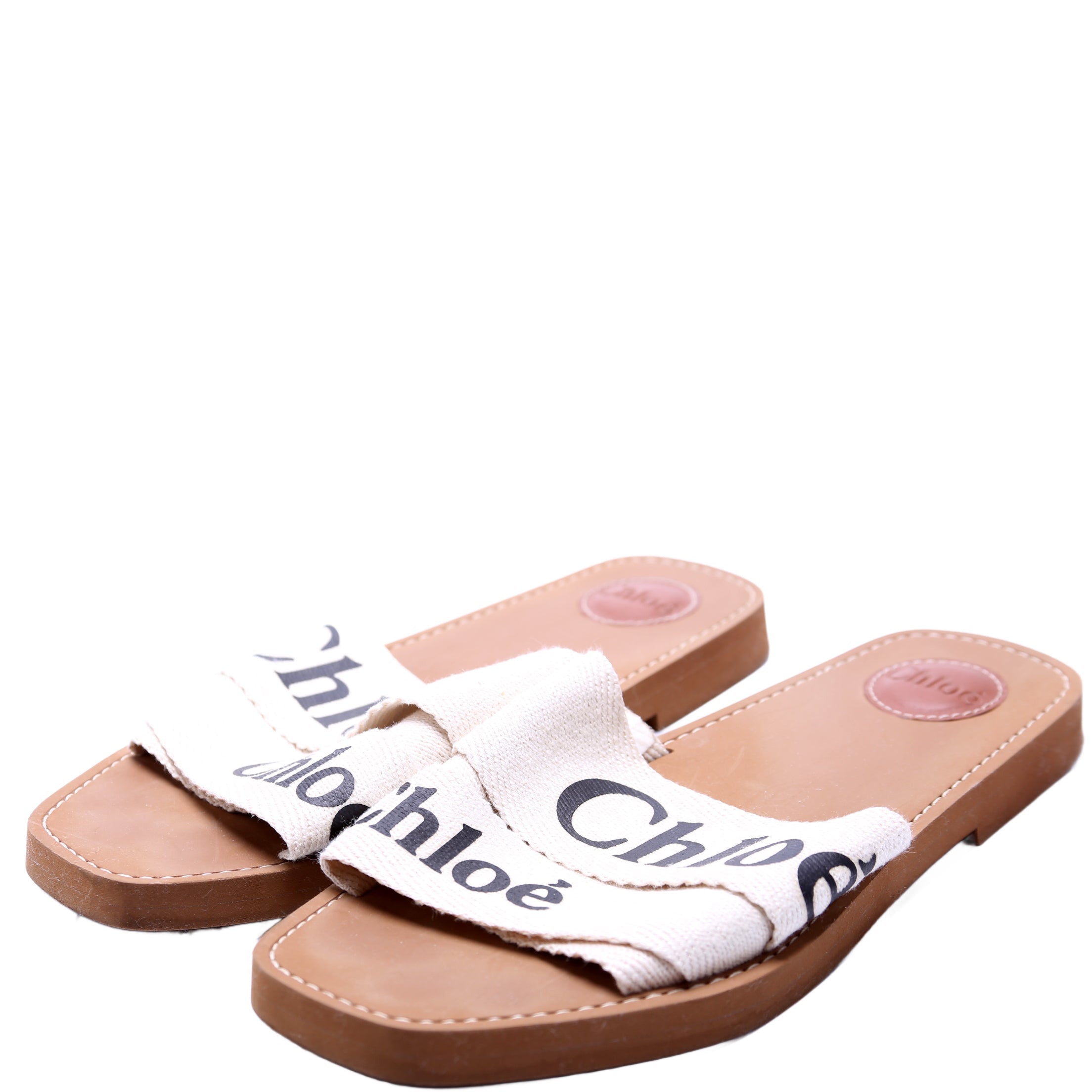 Woody Flat Mules Size 40 Cream