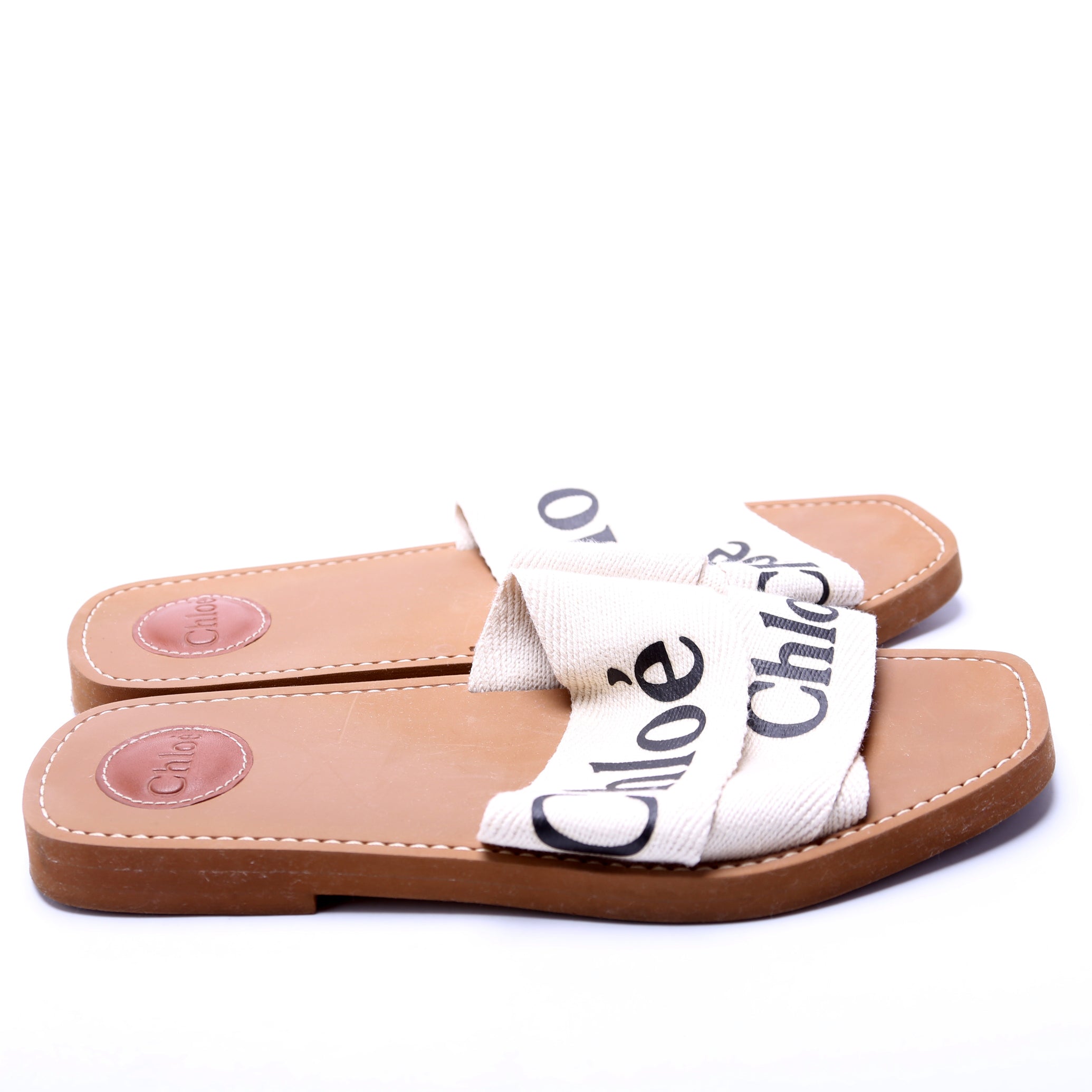 Woody Flat Mules Size 40 Cream