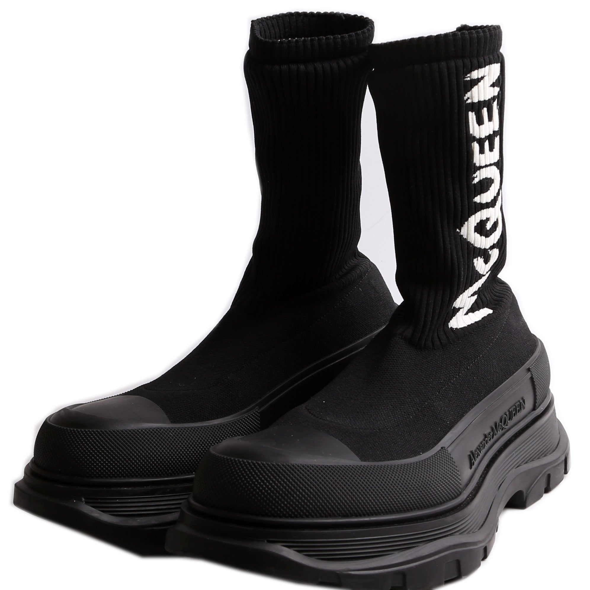 Tread Logo Sock Sneakers Size 40