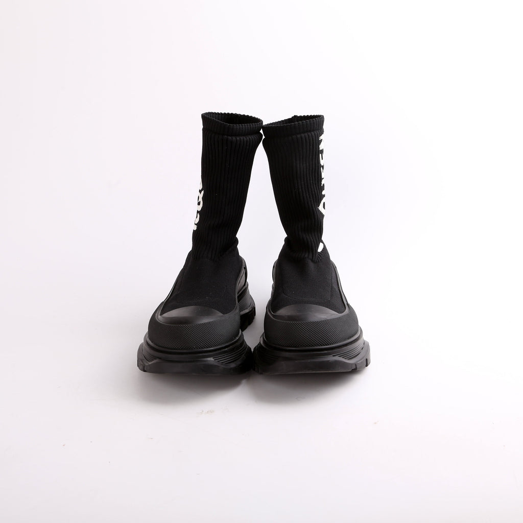 Tread Logo Sock Sneakers Size 40