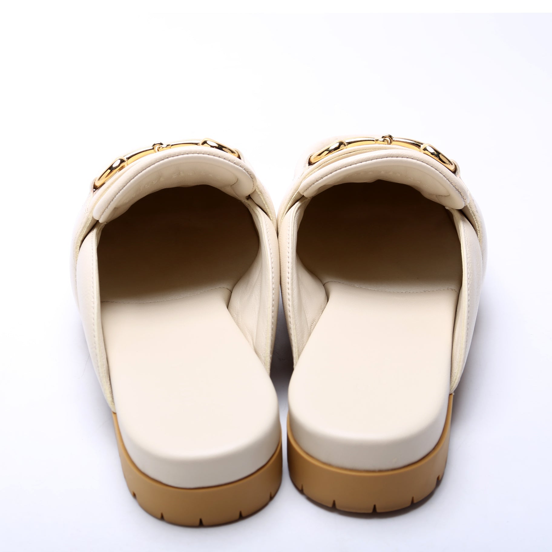 Airel Mules Goatskin Size 38.5 White