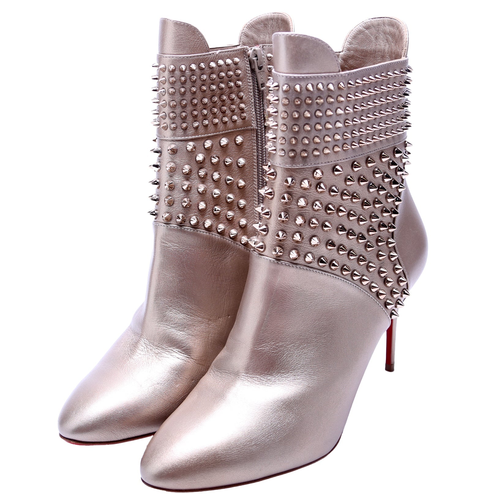 Hongroise Spike Booties Size 40 Gold