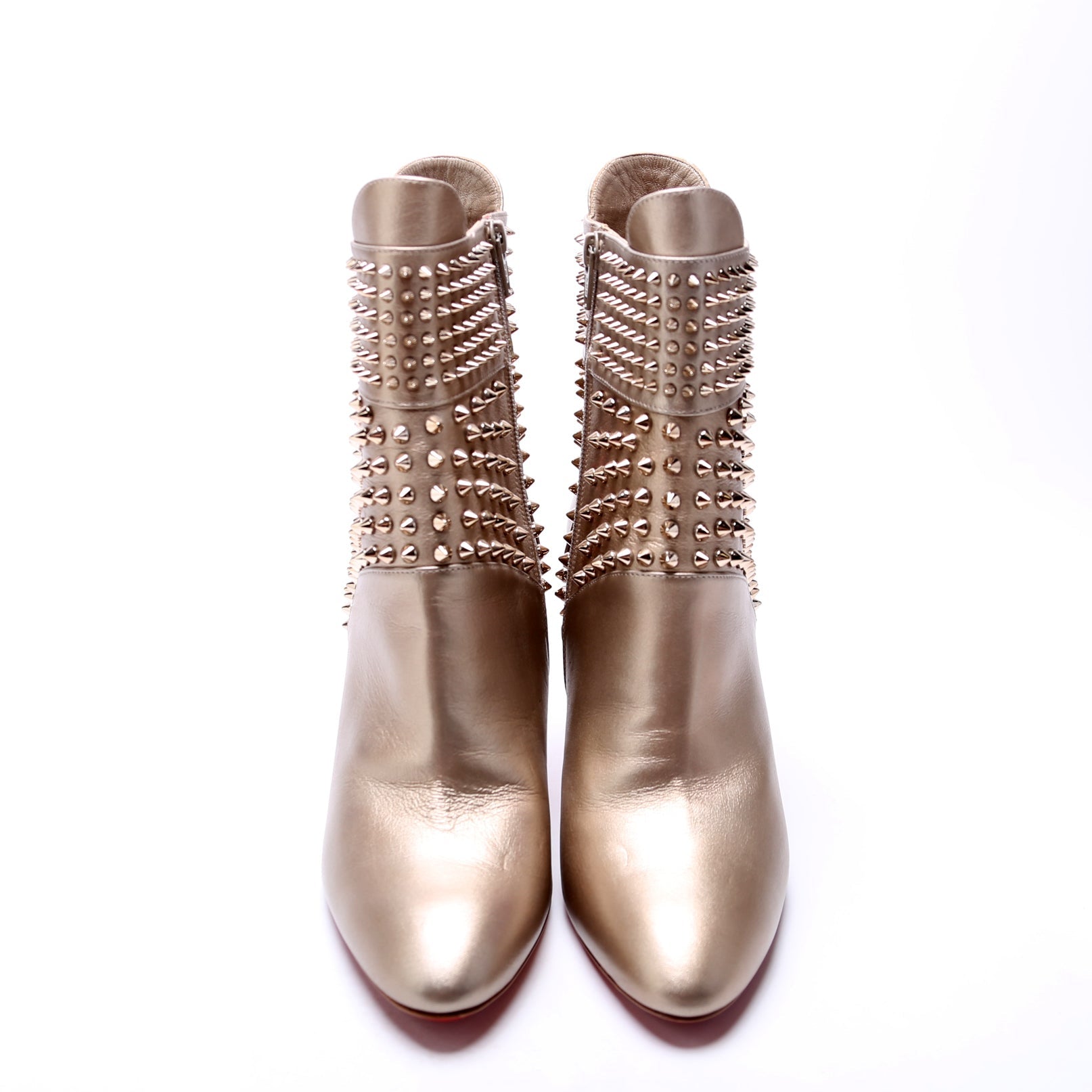 Hongroise Spike Booties Size 40 Gold