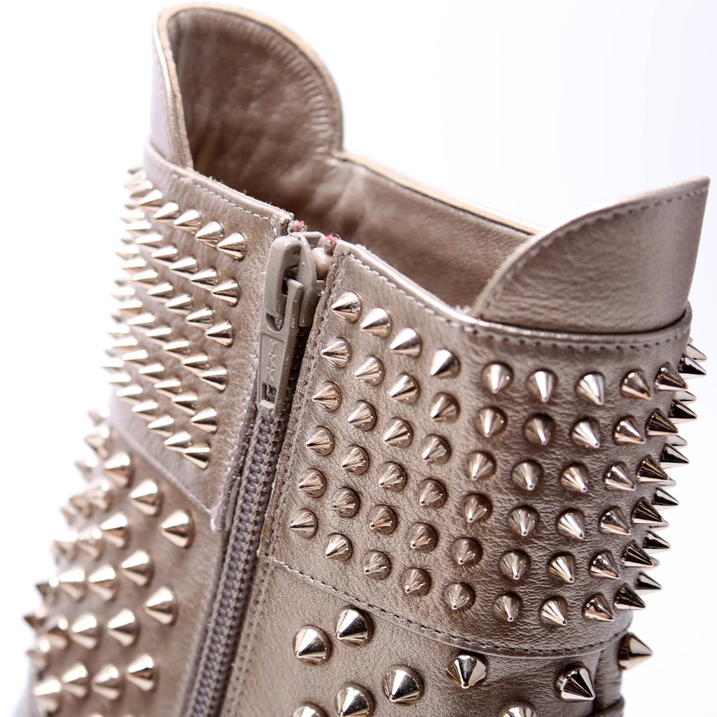 Hongroise Spike Booties Size 40 Gold