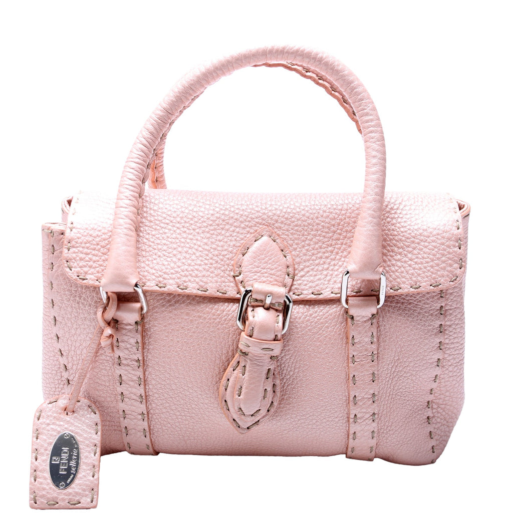 8BR486 Selleria Mini Linda Handle Bag Pink