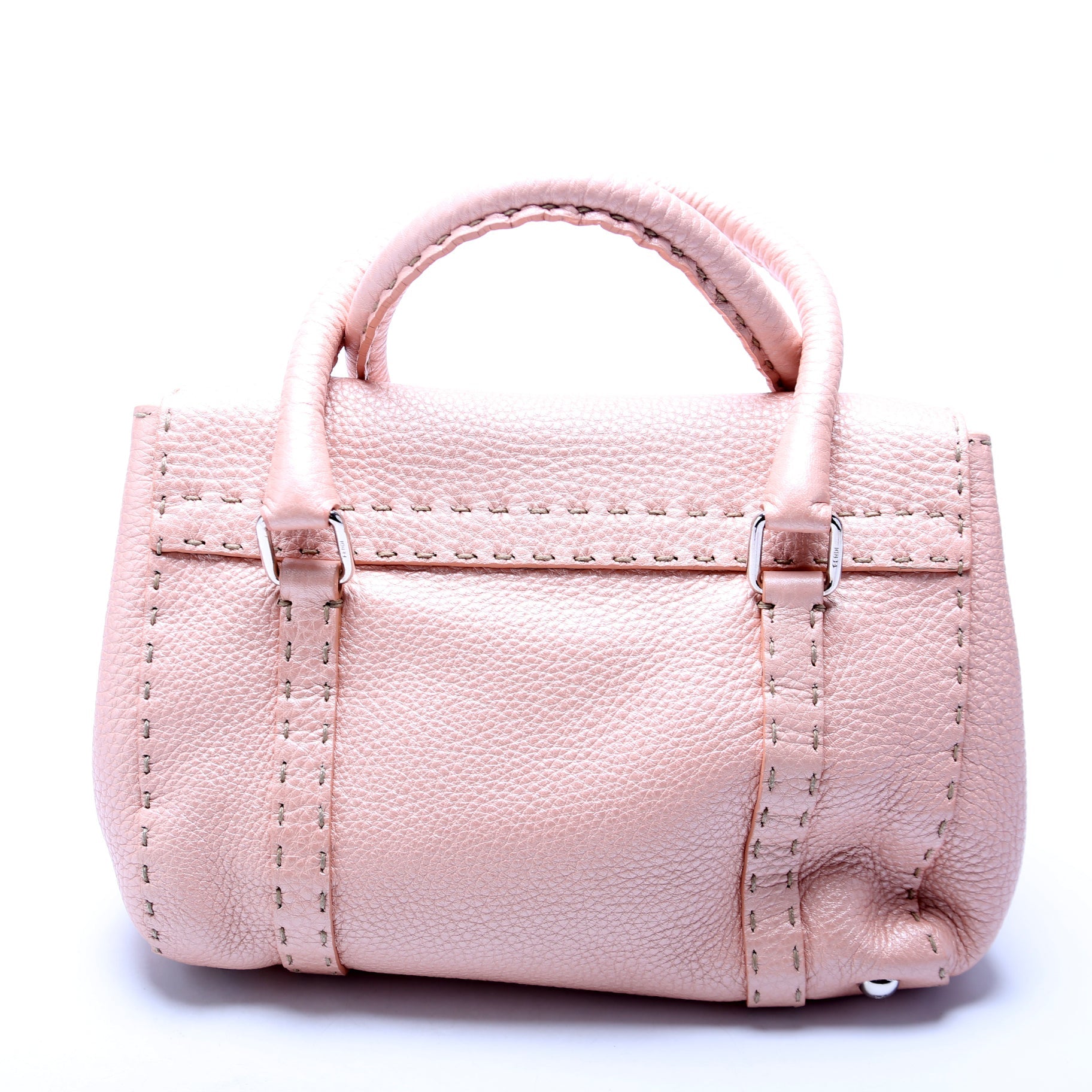 8BR486 Selleria Mini Linda Handle Bag Pink