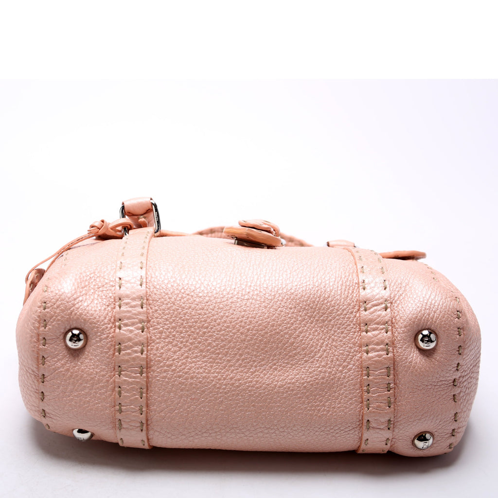 8BR486 Selleria Mini Linda Handle Bag Pink