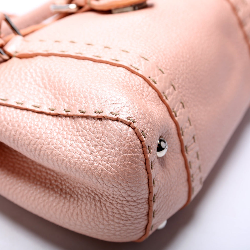 8BR486 Selleria Mini Linda Handle Bag Pink