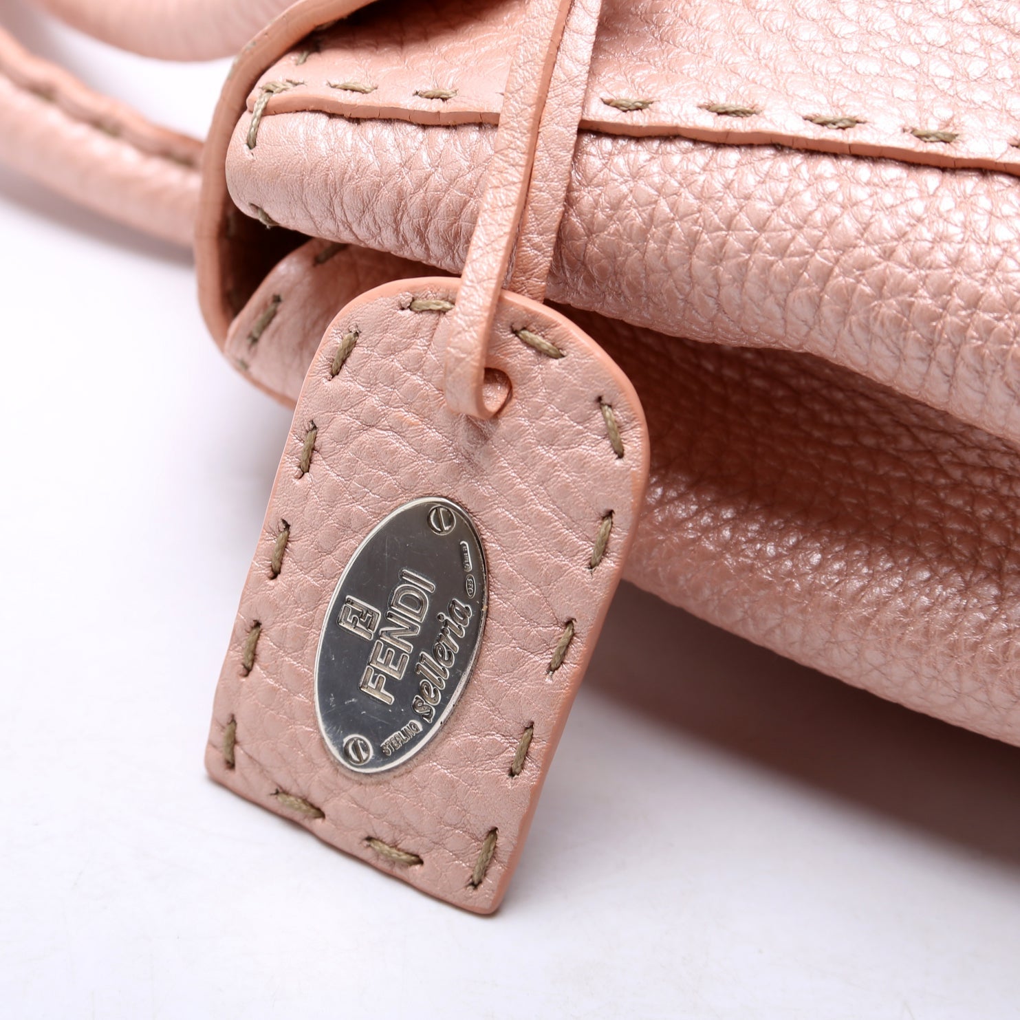 8BR486 Selleria Mini Linda Handle Bag Pink