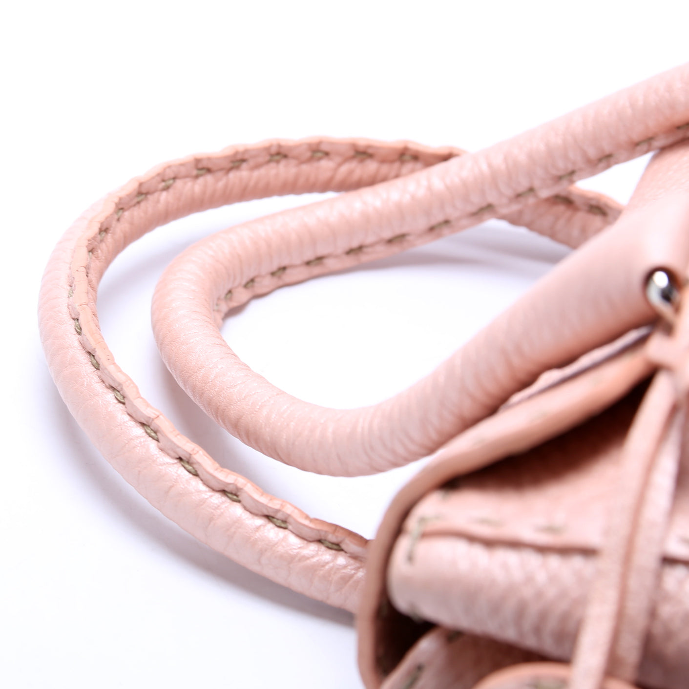 8BR486 Selleria Mini Linda Handle Bag Pink